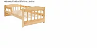 MAJA - dětská postel masiv borovice lak 
