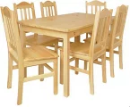 JSBO jídelní stůl borovice masiv lak obdélníkový