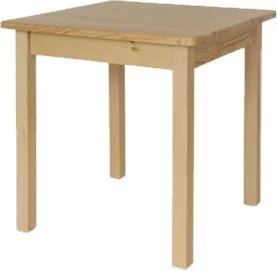 JSBO 75x75, JSBO 90x90 jídelní stůl borovice masiv lak