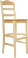 BAR 121 barová židle borovice masiv lak