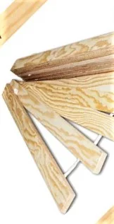 RD klasický dřevěný laťkový rošt 