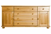 Komoda K25 classic borovice masiv výška 75cm