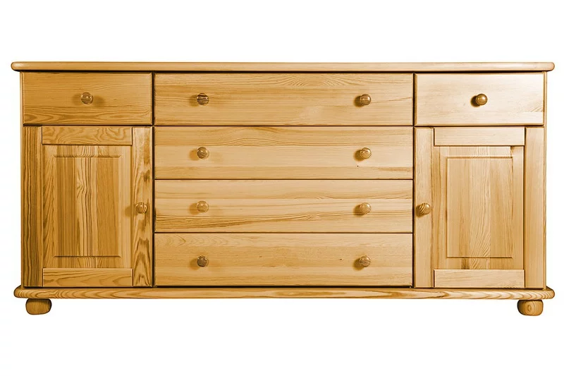 Komoda K25 classic borovice masiv výška 75cm