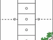 Komoda K29 classic borovice masiv výška 91cm