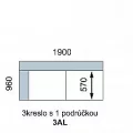 AVA FAMM: 3AL - trojsed s područkou LEVÝ
