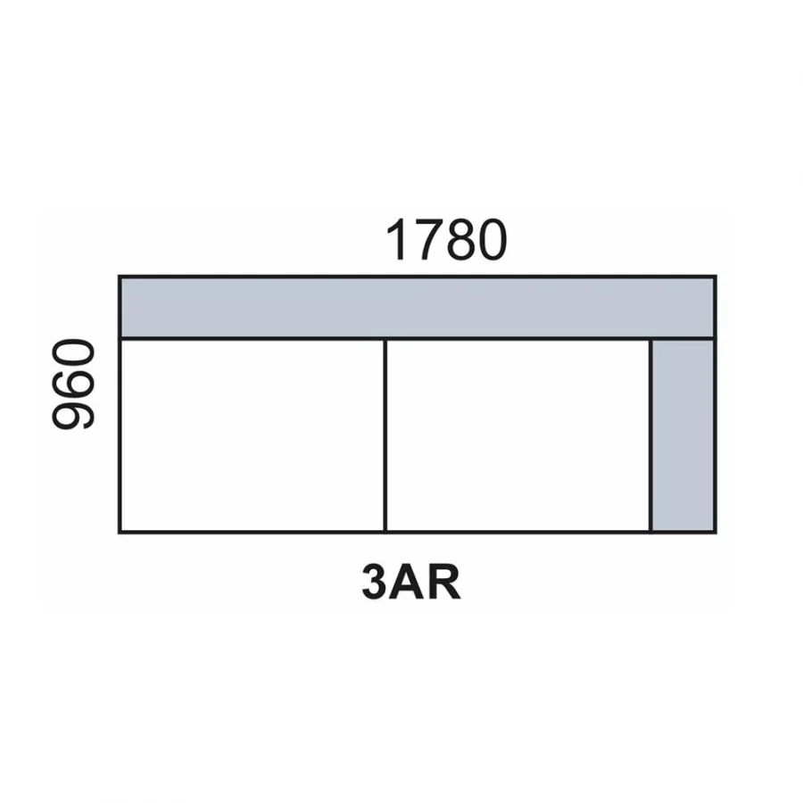 AVA TEMPO: 3AR - trojsed s područkou