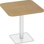 REA FLAT 5 - čtvercový jídelní stůl, oblé rohy - 80x80 cm