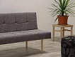 LINDA - sklopná čalouněná lavice s dřevěnýma nohama látky C