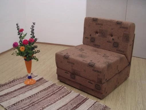 TEREZKA - celočalouněné rozkládací křeslo bez područek látky C