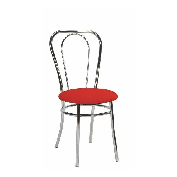 BISTRO - židle chrom + čalouněný sedák