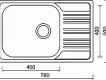 Dřez STAR 780 XXL