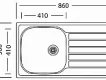 HYPNOS 860 dřez