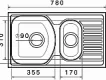 Dřez TWIN 780.1