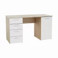 PC stůl, dub sonoma / bílá, EUSTACH