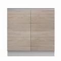Dolní skříňka D 80, dub sonoma/bílá, LINE