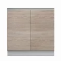Dolní skříňka D 80 ZL, dub sonoma/bílá, LINE