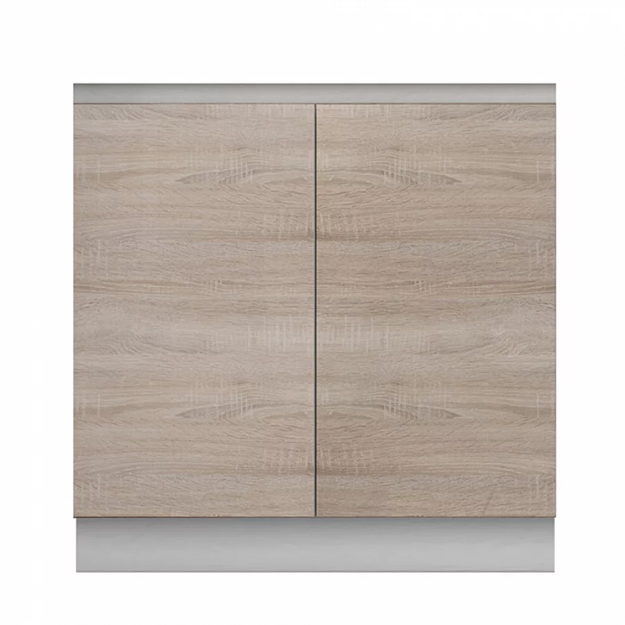 Dolní skříňka D 80 ZL, dub sonoma/bílá, LINE