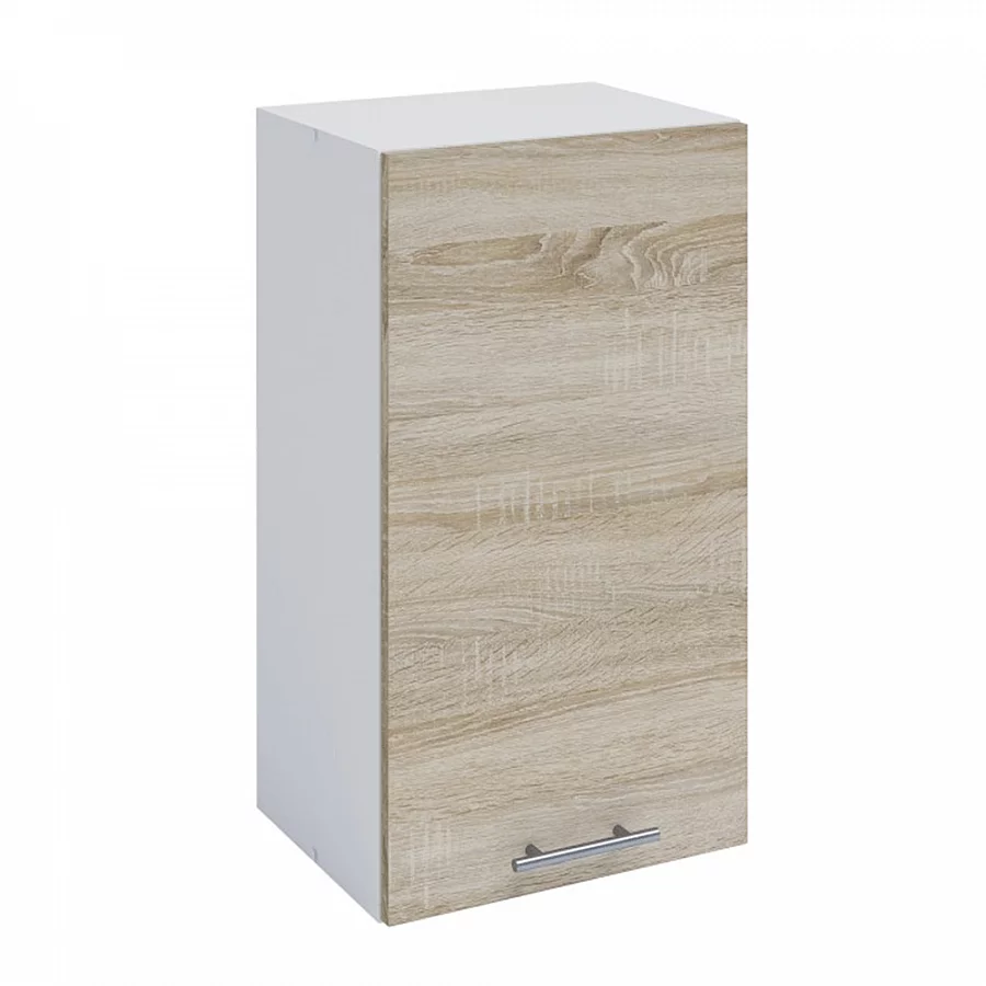 Horní skříňka, dub sonoma / bílá, FABIANA W - 40