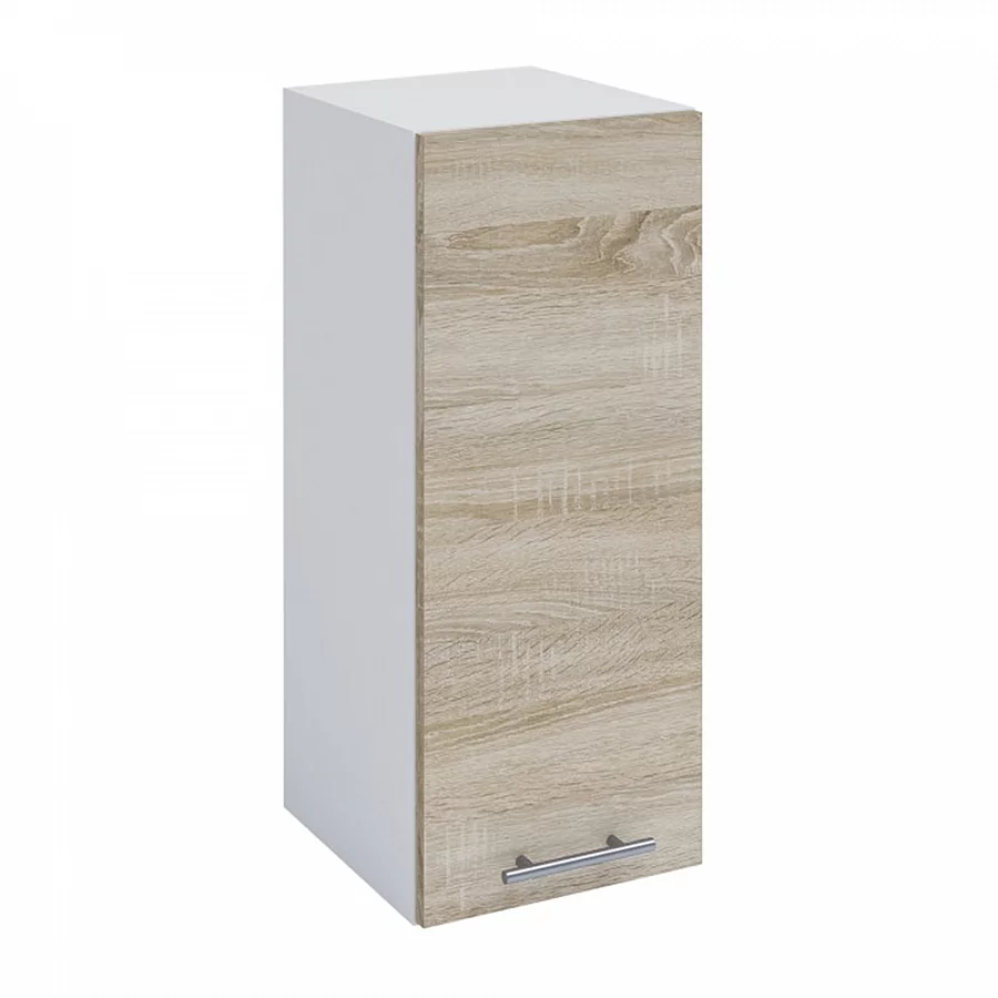 Horní skříňka, dub sonoma / bílá, FABIANA W - 30