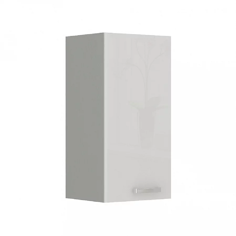 Skříňka horní, bílá vysoký lesk, PRADO 40G-72 1F