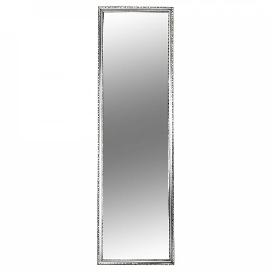 Zrcadlo, stříbrný dřevěný rám, MALKIA TYP 3