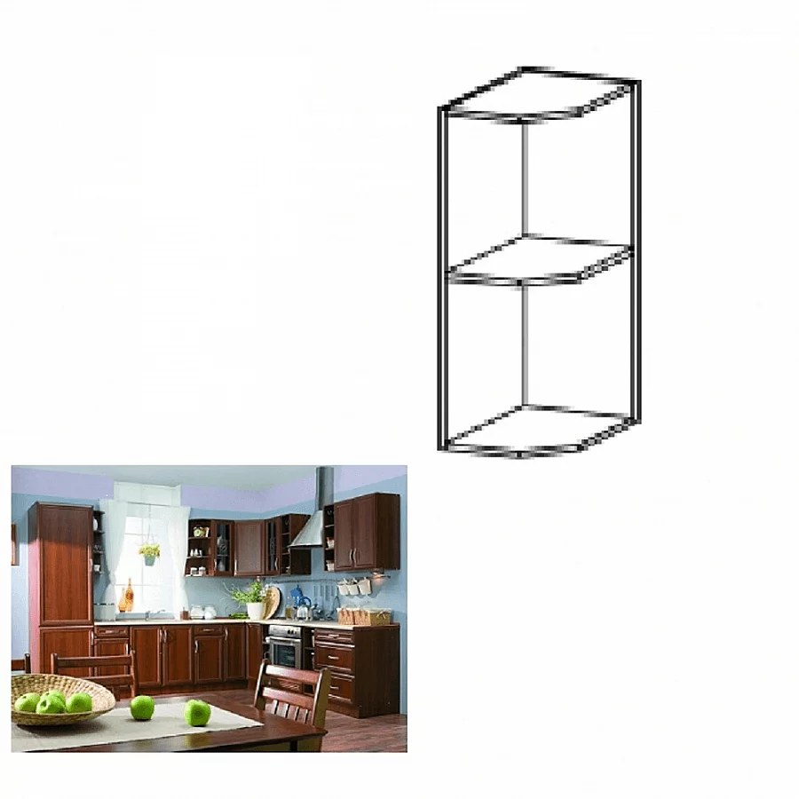 Horní policová skříňka G25PZ, ořech Milano, SICILIA