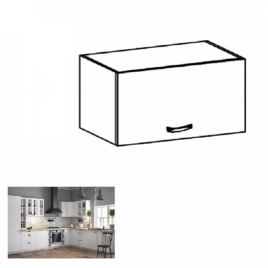 Horní skříňka G60, bílá /sosna andersen, PROVANCE