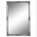 Zrcadlo, stříbrný dřevěný rám, MALKIA TYP 11