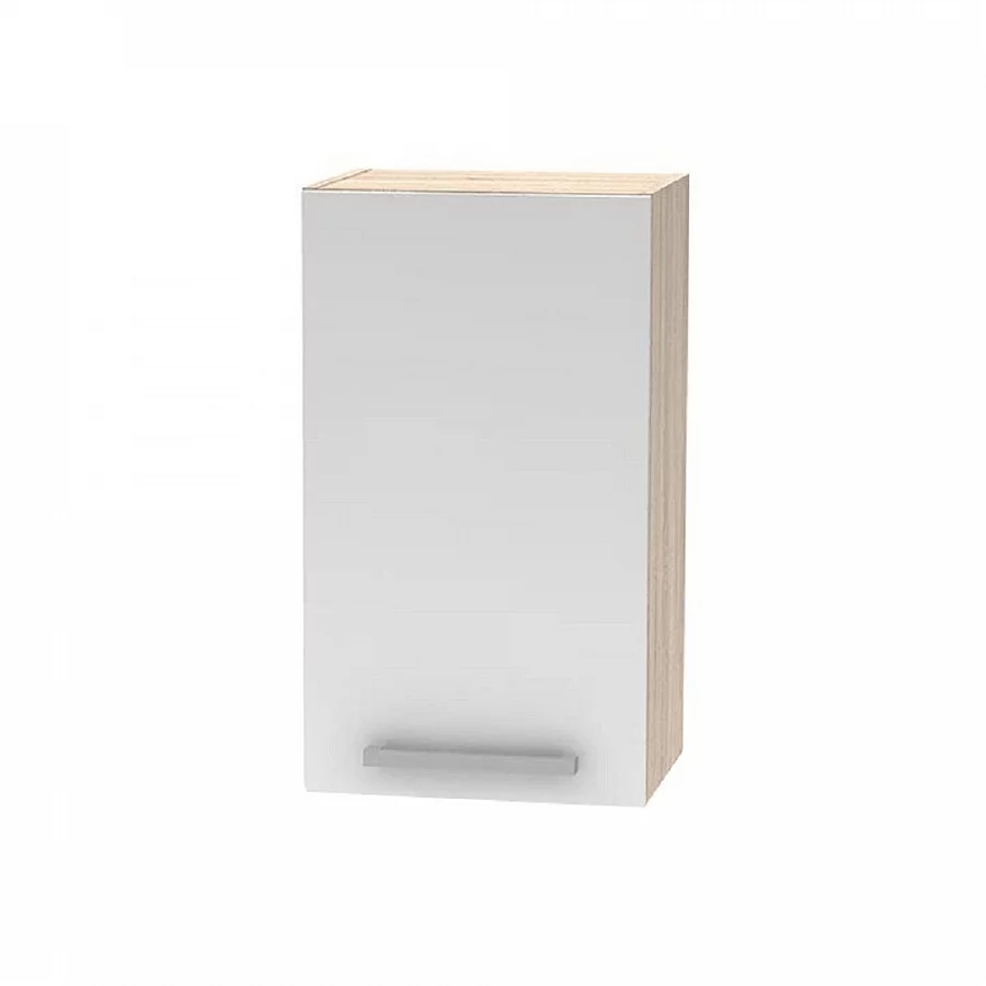 Horní skříňka, bílá / dub sonoma, NOVA PLUS NOPL-005-OH