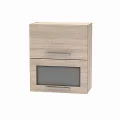 Horní výklopná skříňka se sklem 2DV, dub sonoma, NOPL-009-OH