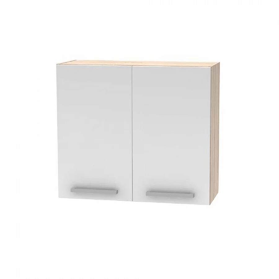 Horní skříňka 2DV, dub sonoma / bílá, NOPL-014-OH