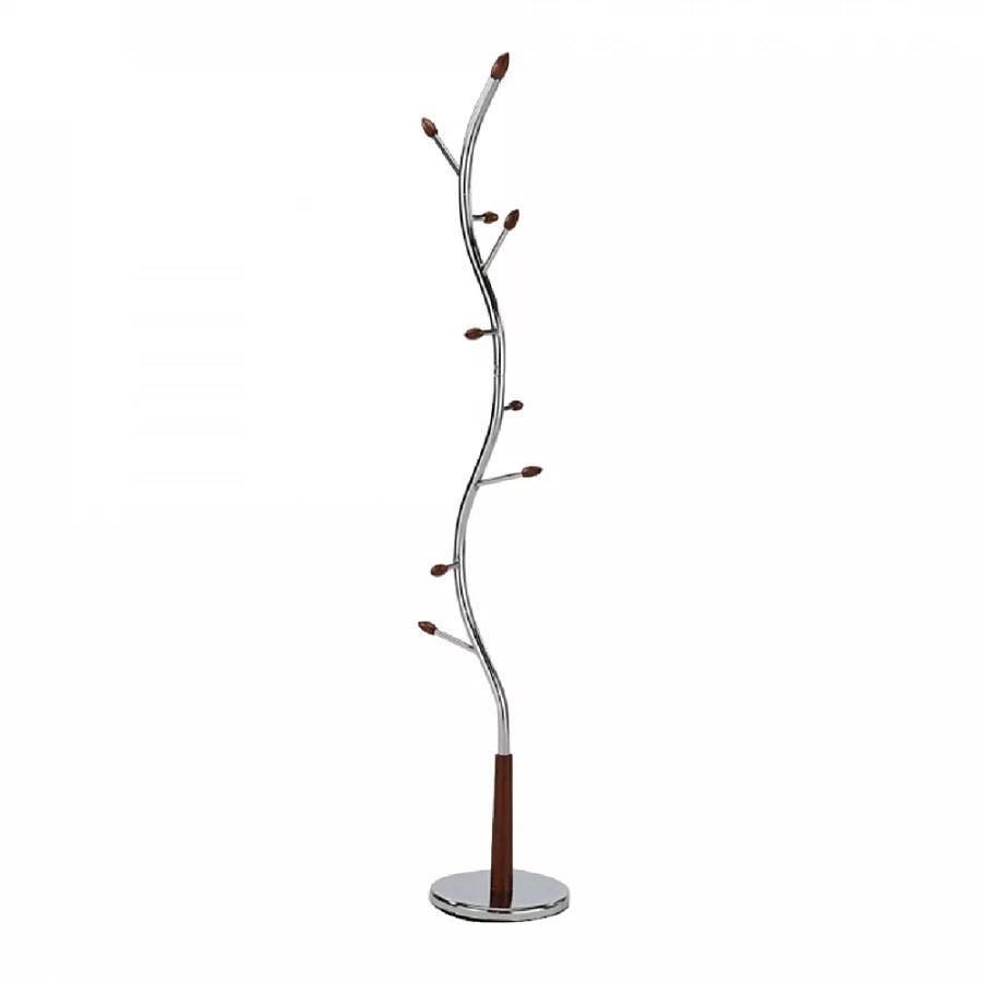 Věšák, chrom / ořech, ZORO NEW