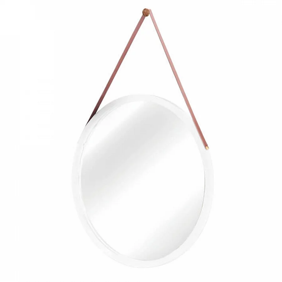 Zrcadlo, bambus/bílá, LEMI 1