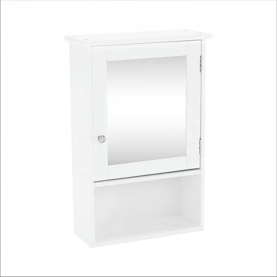 Závěsná skříňka se zrcadlem bílá, ATENE TYP 2
