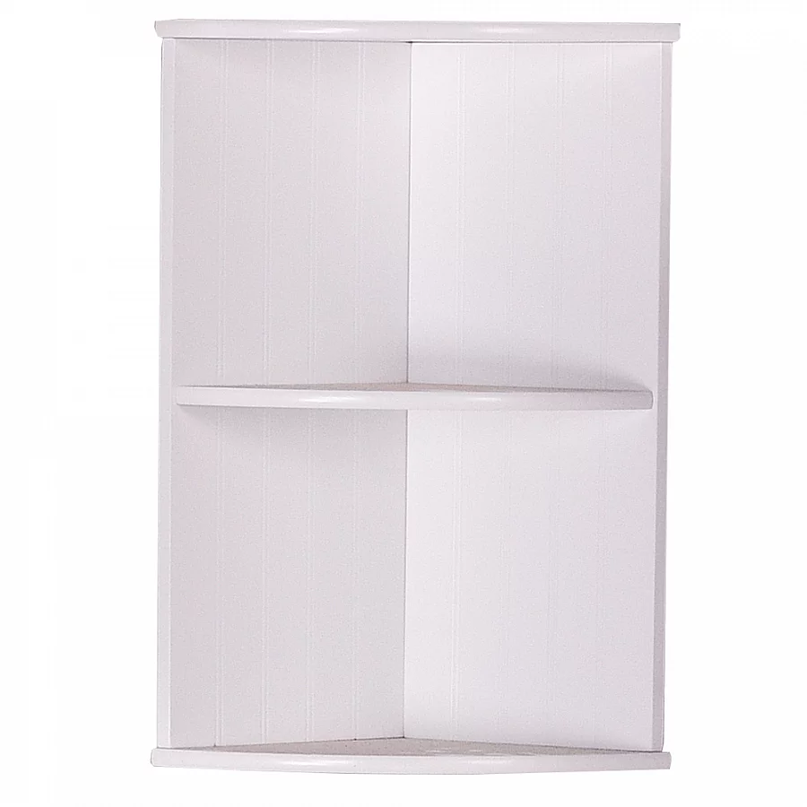 Závěsná rohová police, bílá, ATENE TYP 4