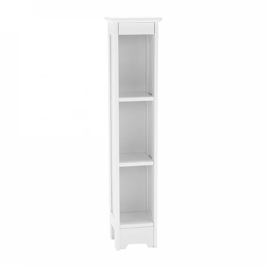 Úzký regál, barva bílá, ATENE TYP 6