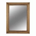 Zrcadlo, dřevěný rám, zlatá, MALKIA TYP 15