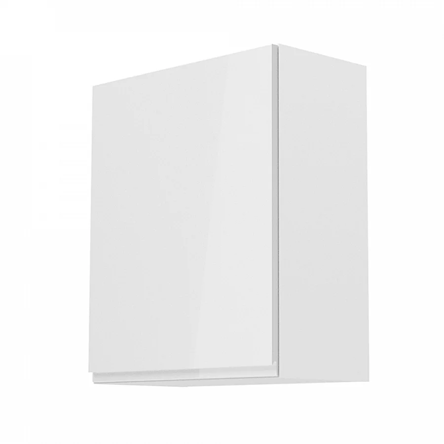 608/5000Horní skříňka, bílá / bílý extra vysoký lesk, levá, AURORA G601F