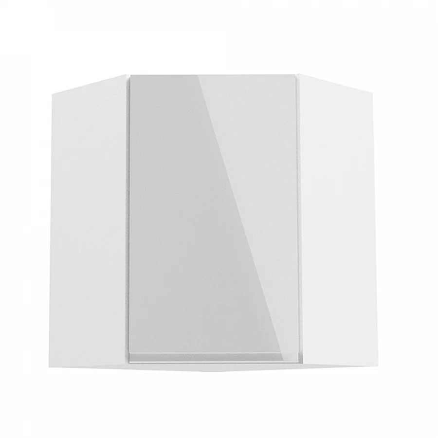 Horní skříňka, bílá / bílý extra vysoký lesk, AURORA G60N