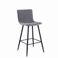 Barová židle, světlešedá/sivá /černá, TORANA