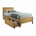 Postel, dub, 90x200, MIDEA
