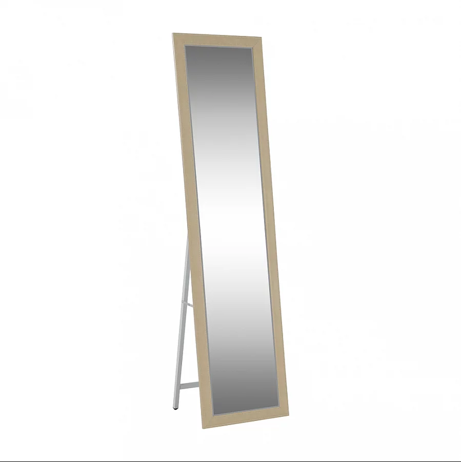 Zrcadlo, béžová/bílá, ASUEL