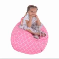 Sedací vak, růžovo-bílá vzor, GOMBY