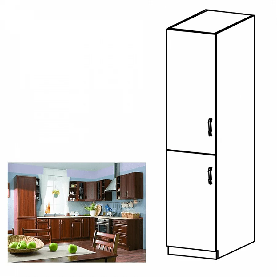 Potravinová skříňka D40SP, ořech Milano, levá, SICILIA