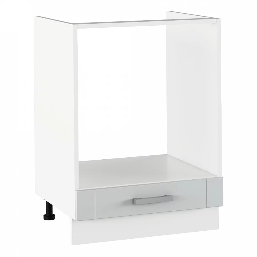 Spodní sporáková skříňka, světlešedá/bílá, JULIA TYP 58