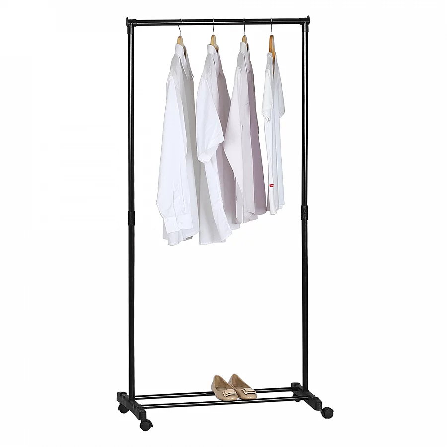 Pojízdný věšák, černá, VANDER