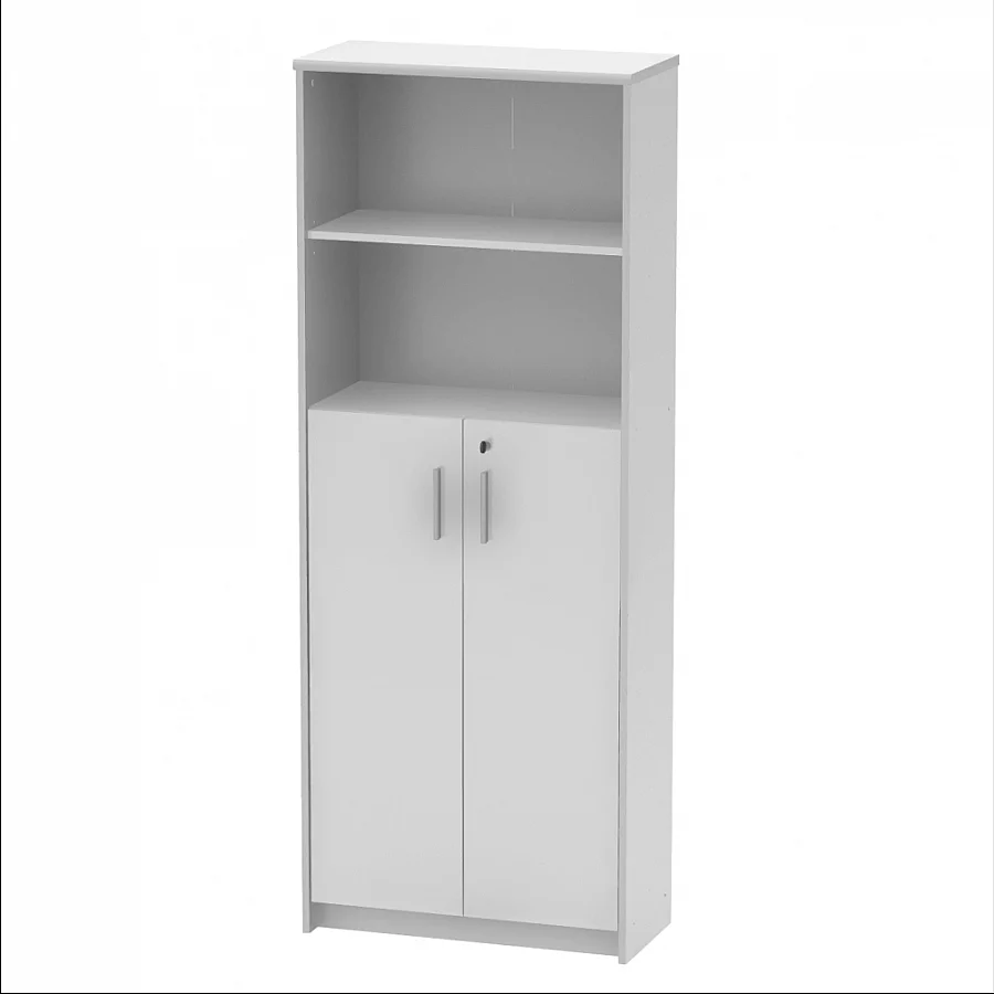 Regál se skříňkou, bílá, JOHAN 2 NEW 10