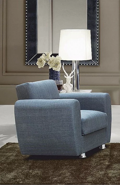 Křeslo BOSTON  BEZ 501 tm.šedá