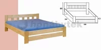 FILIP senior - dvoulůžko (140/200) cm smrk