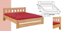 FILIP senior - dvoulůžko (180/200) cm smrk